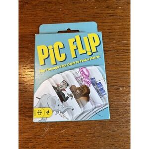 Mattel Games Pic Flip Card Matching Game 110 Cards, Ages 7+, Family Fun